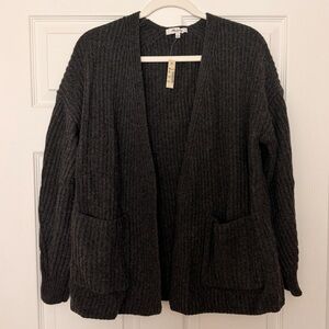 Madewell Charcoal Women's Cardigan Merino Wool Blend - Size S - New with Tags